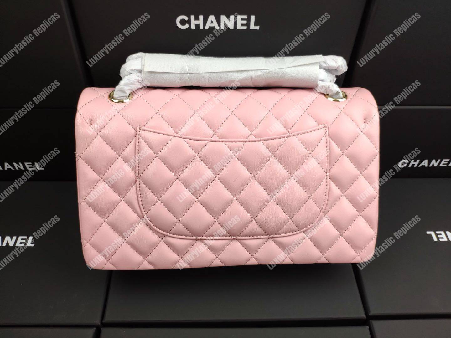 Ch*el classic medium flap bag pink