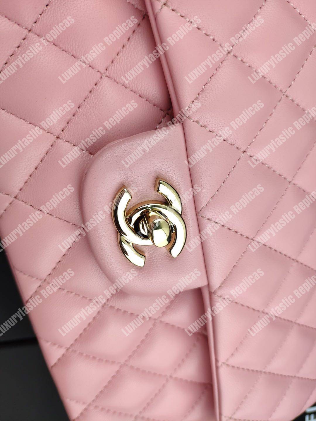 Ch*el classic medium flap bag pink