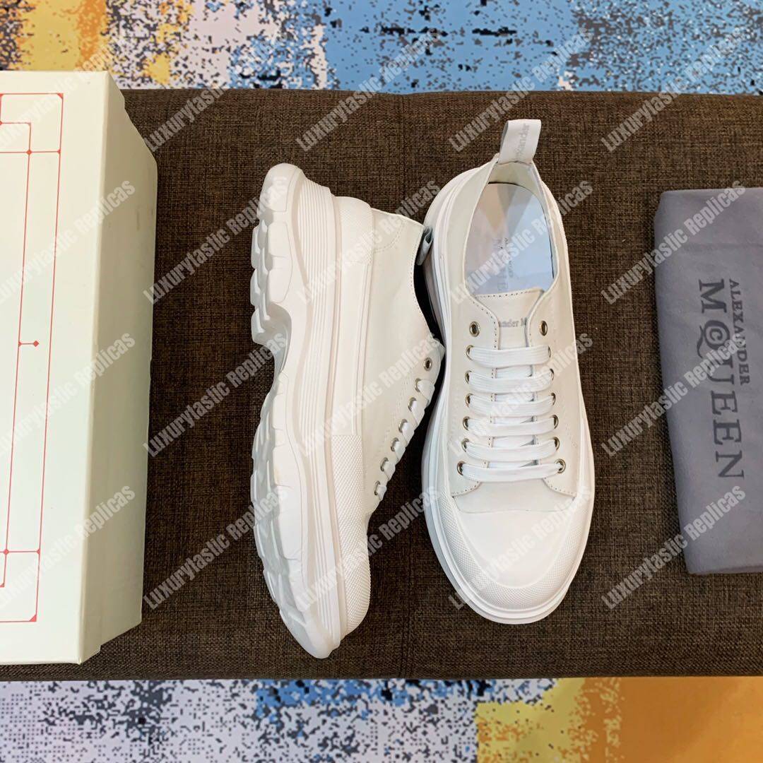 Alexander Mcqueen Tread Slick Lace White