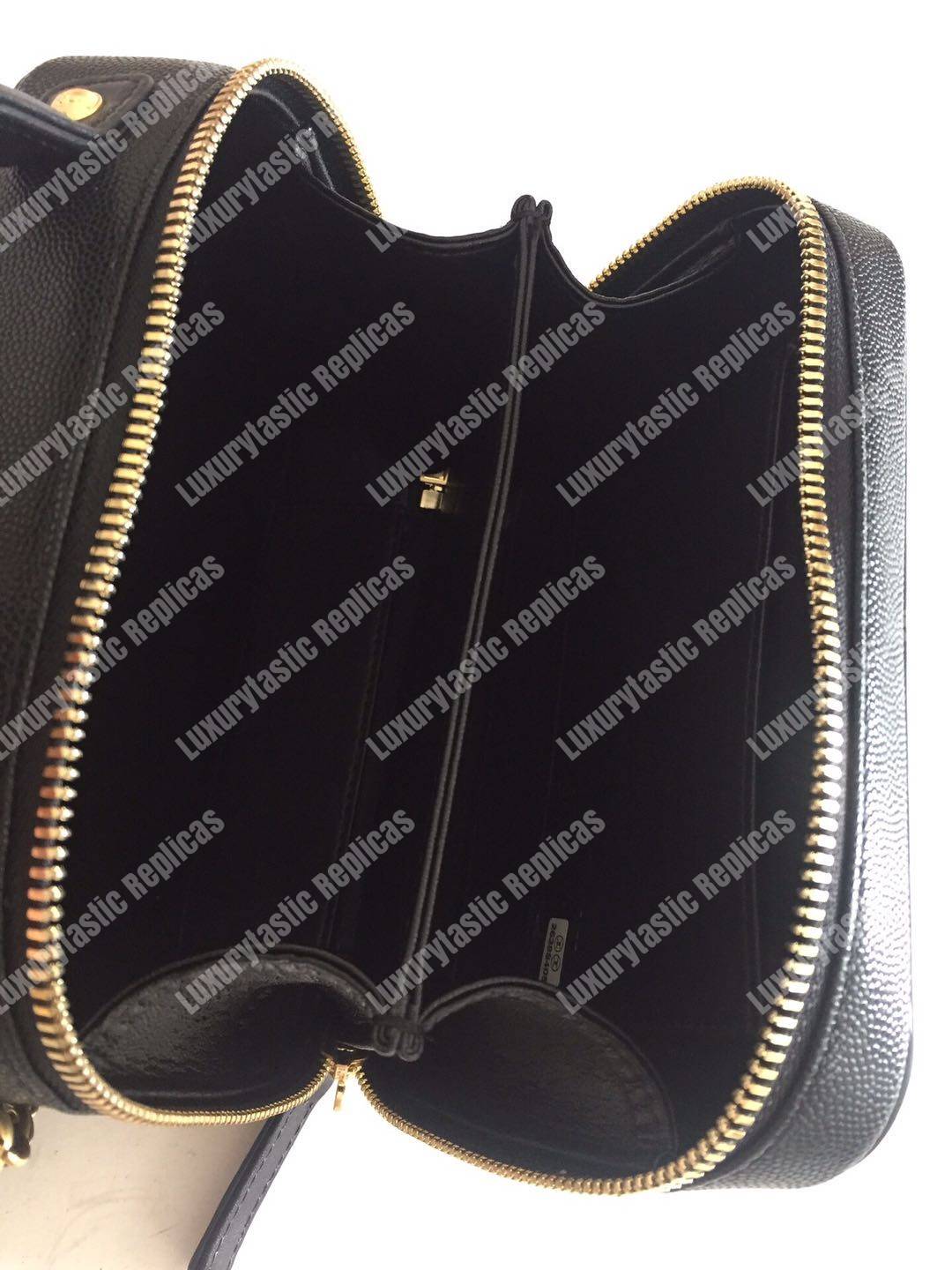 Ch*el small vanity case black