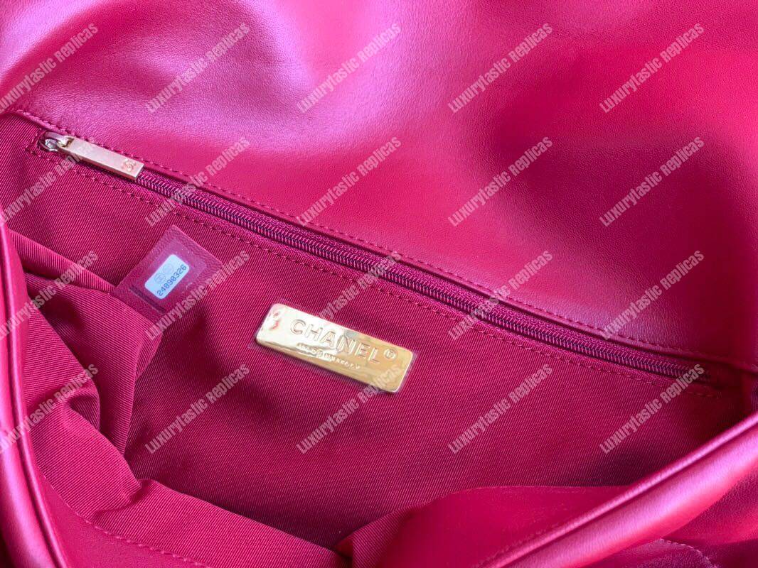 Ch*el 19 maxi flap bag red