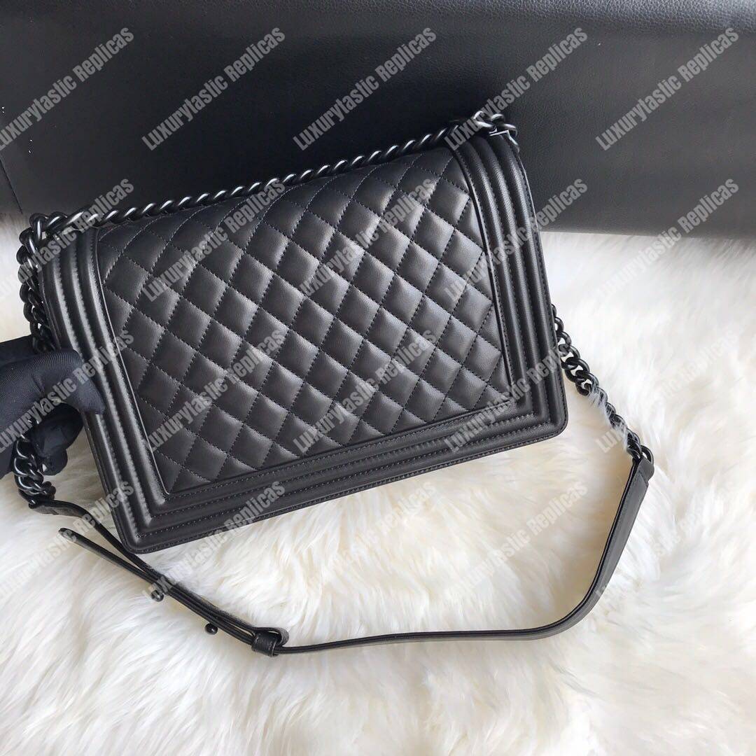 Ch*el boy large handbag black