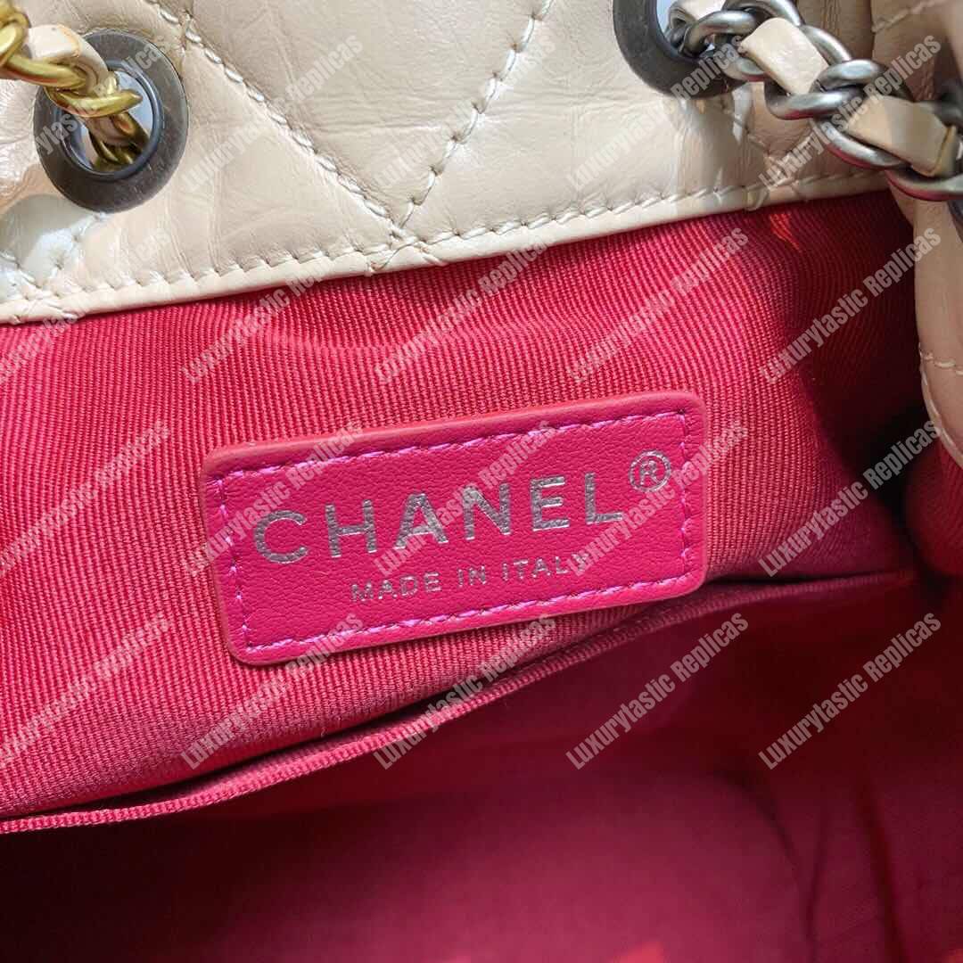 Ch*el 2017 gabrielle backpack beige