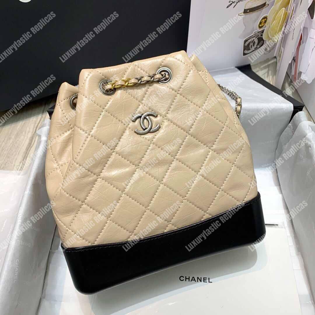 Ch*el 2017 gabrielle backpack beige
