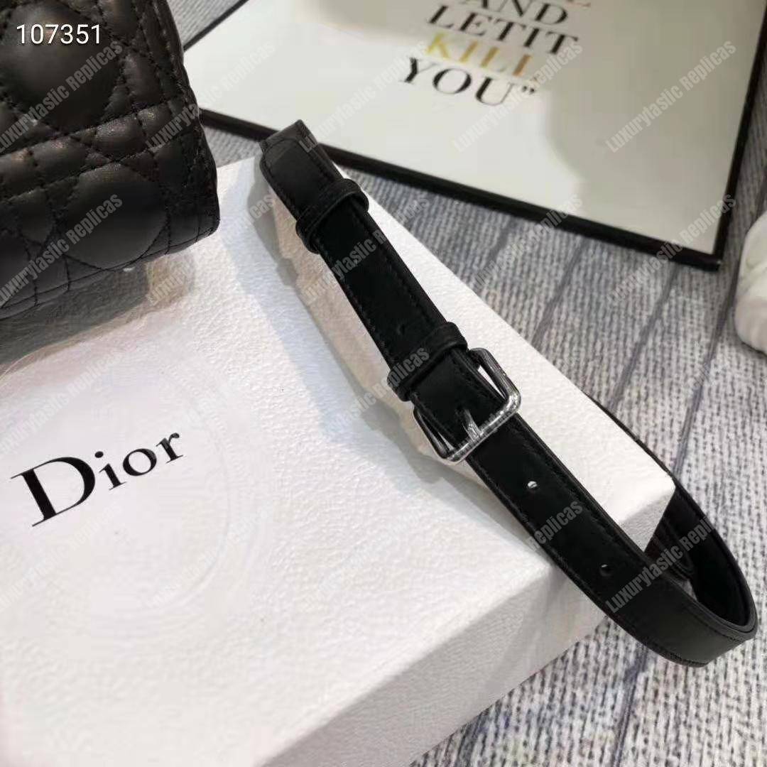 lady D*or ultra-matte tote bag silver