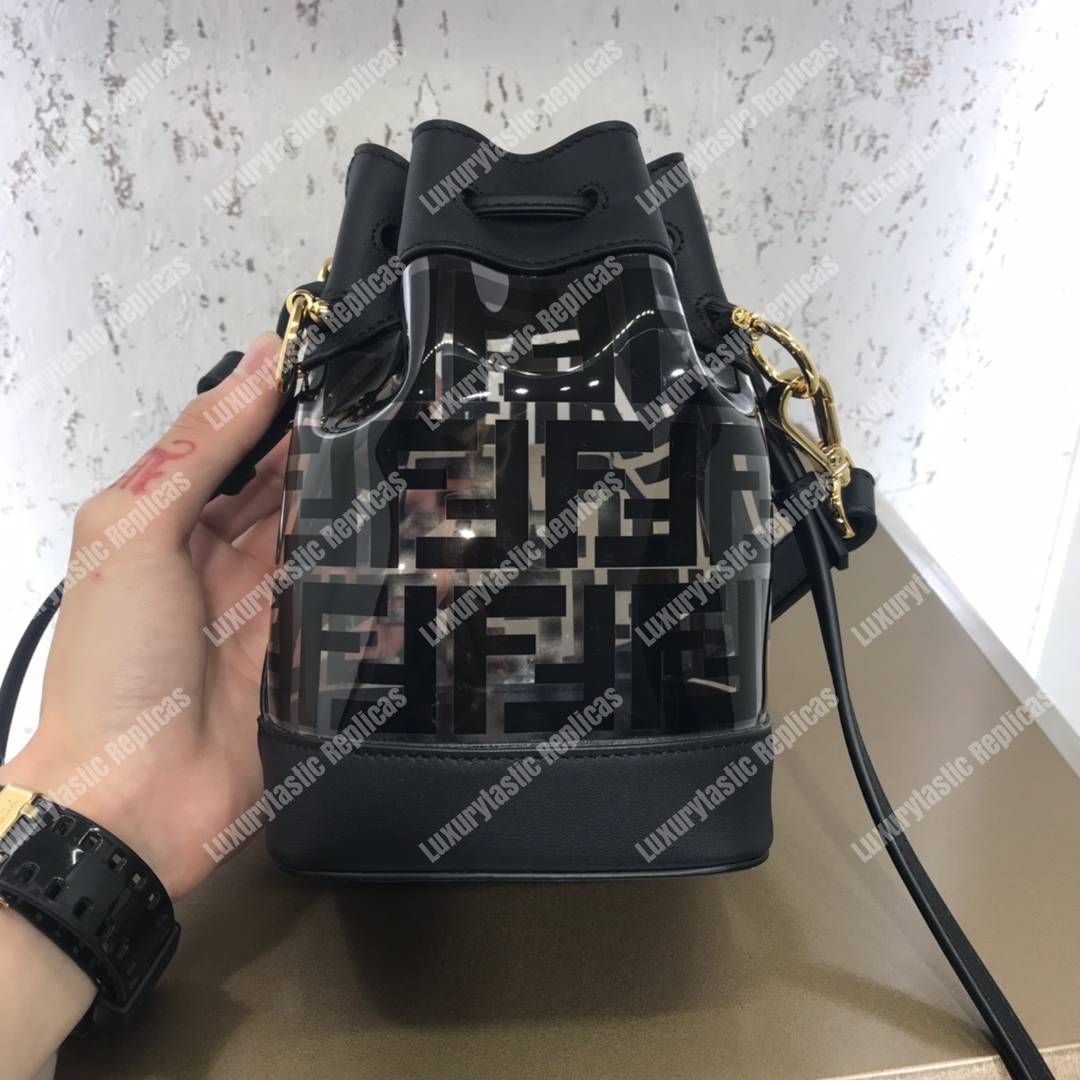 F**di mon tresor polyurethane mini bag black