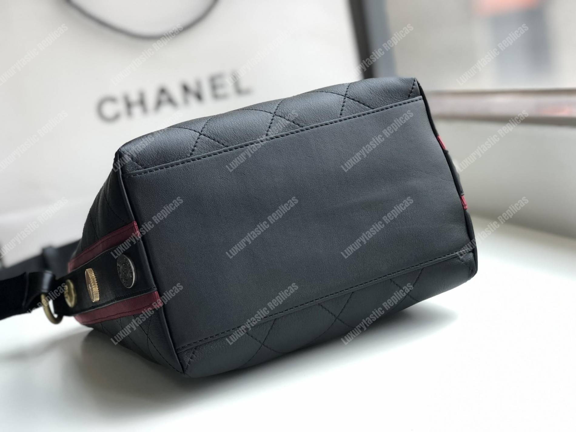 Ch*el hobo handbag black