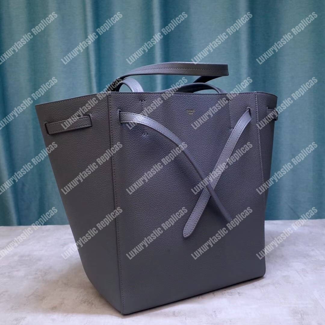 Ce**e small cabas phantom in soft grained calfskin grey