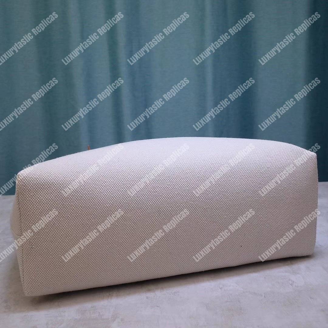 Ce**e horizontal cabas Ce**e in canvas with Ce**e print and calfskin