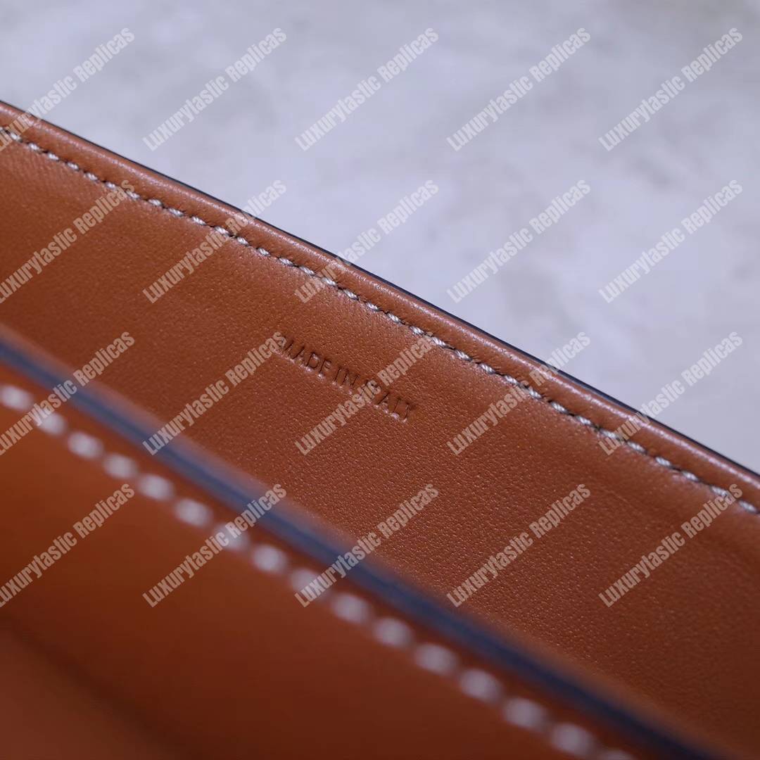 Ce**e small besace 16 bag in natural calfskin tan