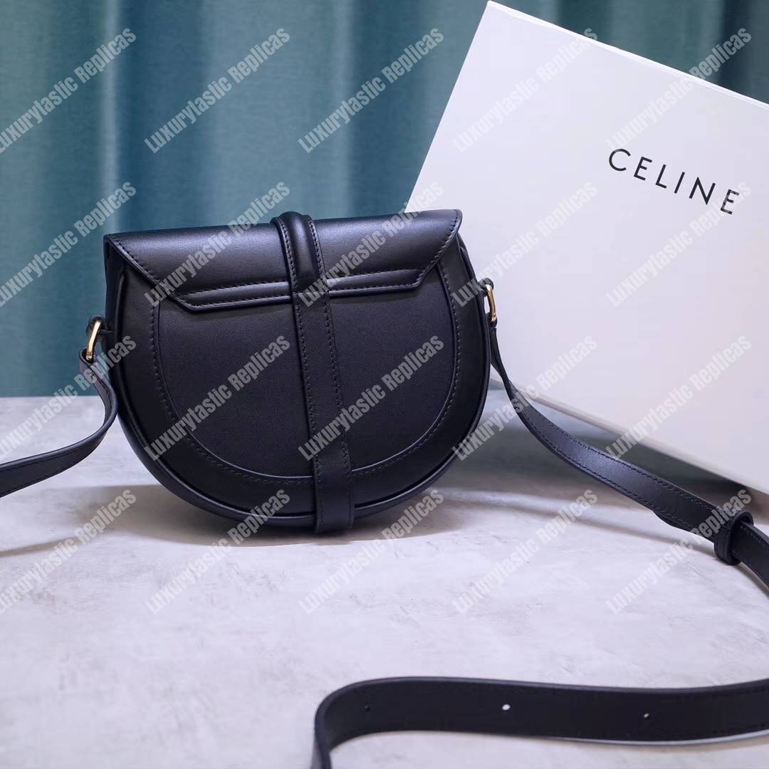 Ce**e small besace 16 bag in pony calfskin with leopard print