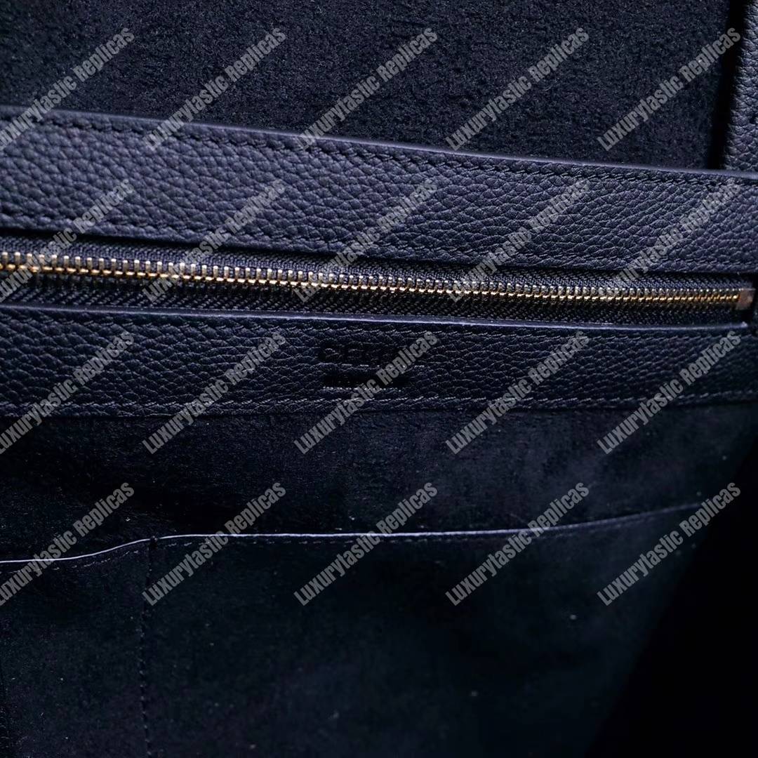 Ce**e small cabas phantom in soft grained calfskin black