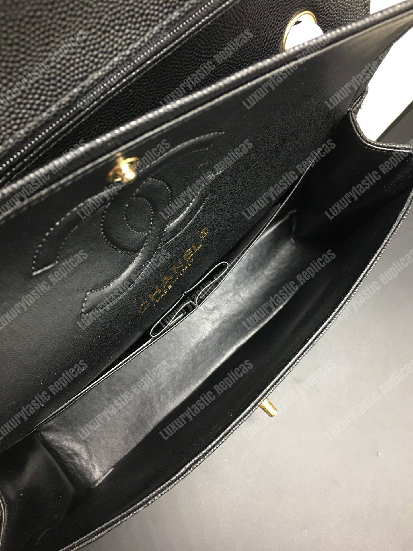 Ch*el classic medium handbag black