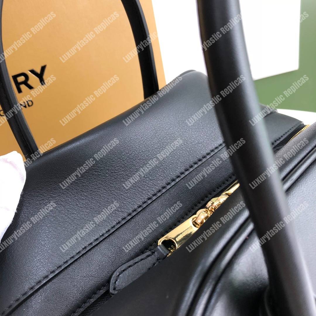 B**rry small leather cube bag black