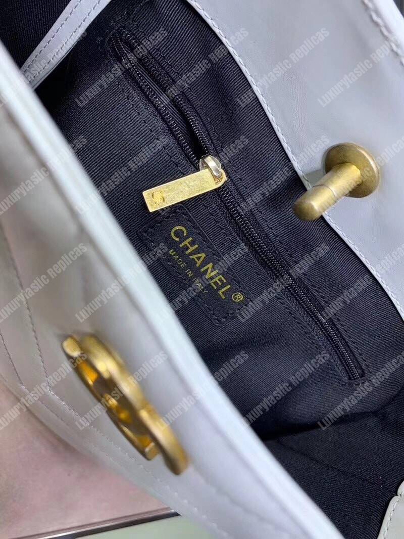 Ch*el hobo handbag white