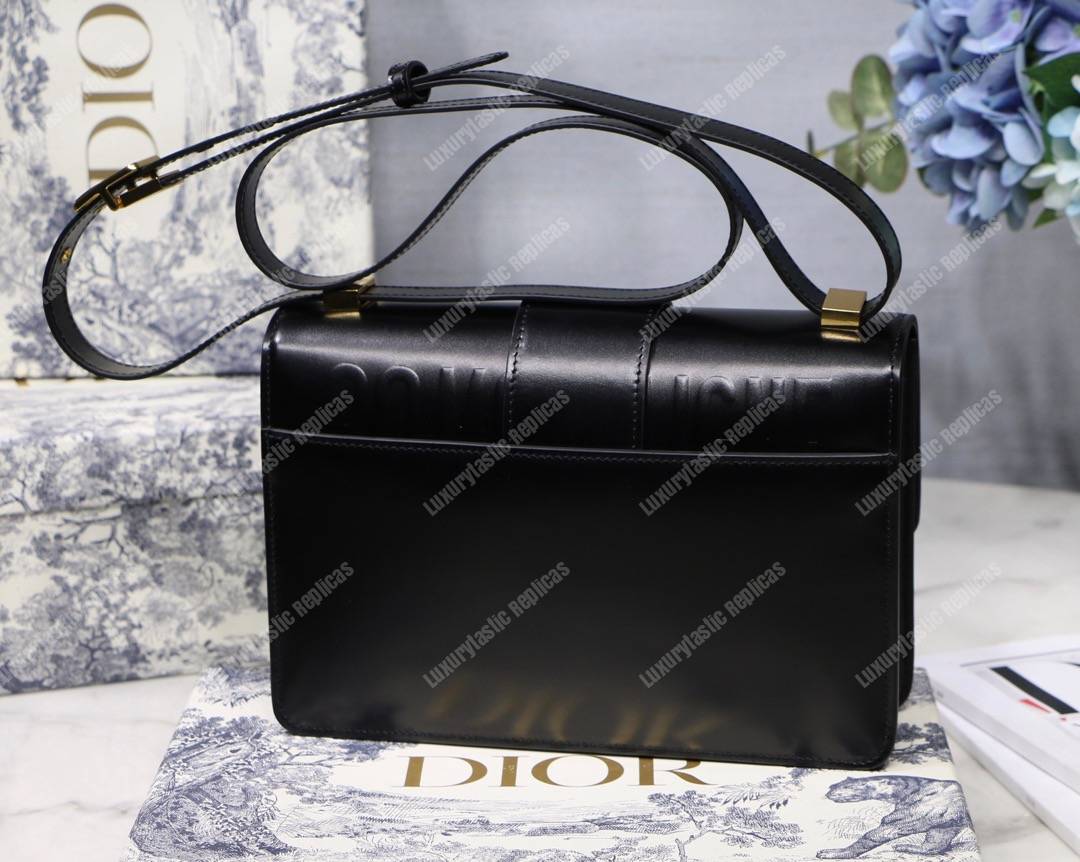 30 Montaigne Calfskin Bag Black