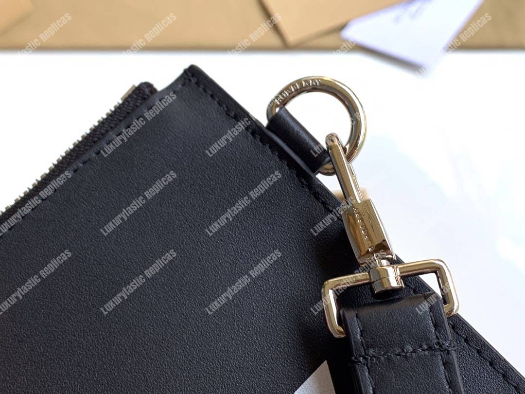 B**rry logo print zip pouch black