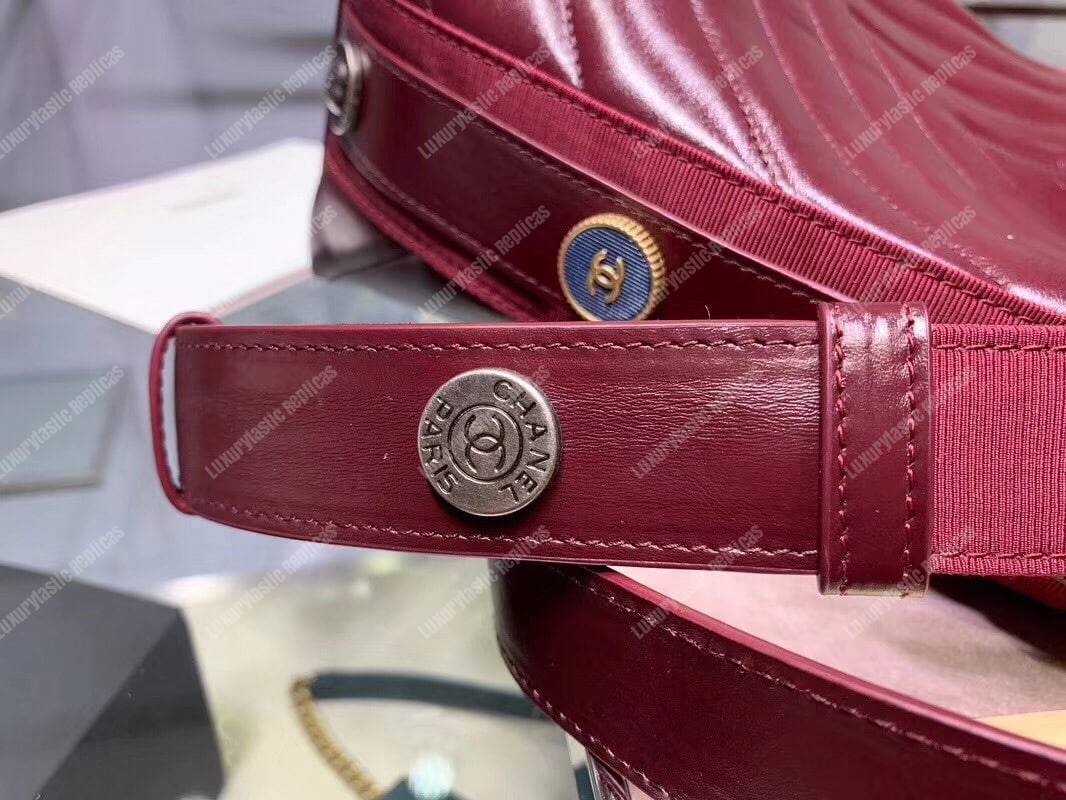 Ch*el hobo handbag red