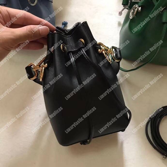 F**di mon tresor black leather mini bag