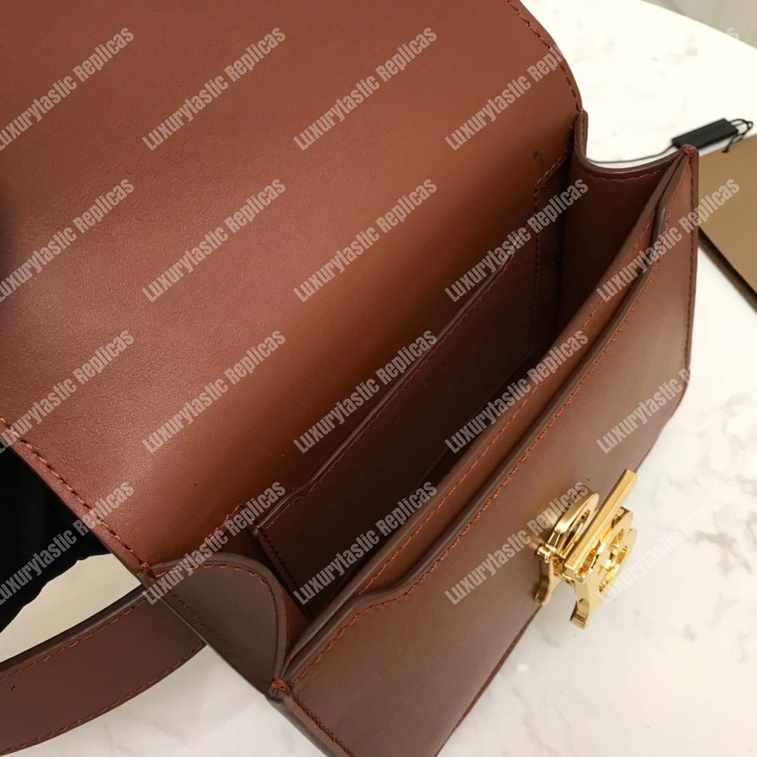 B**rry belted leather tb bag brown