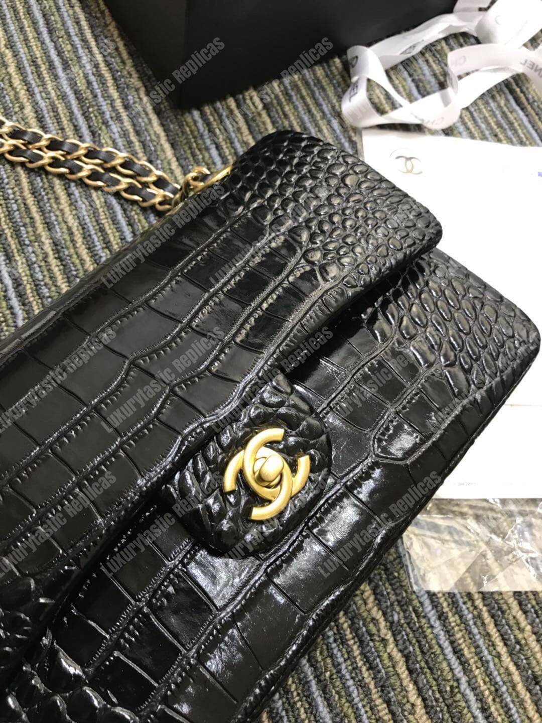 Ch*el classic medium handbag black