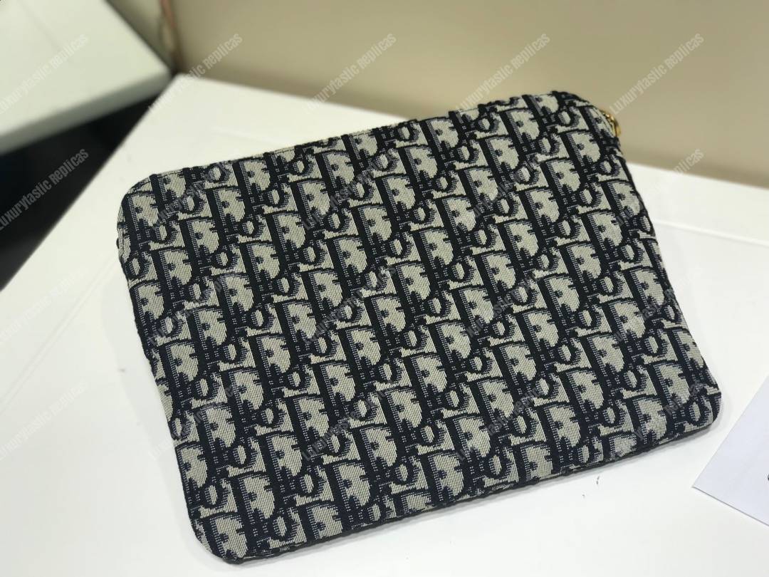 D*or travel kit in blue oblique canvas