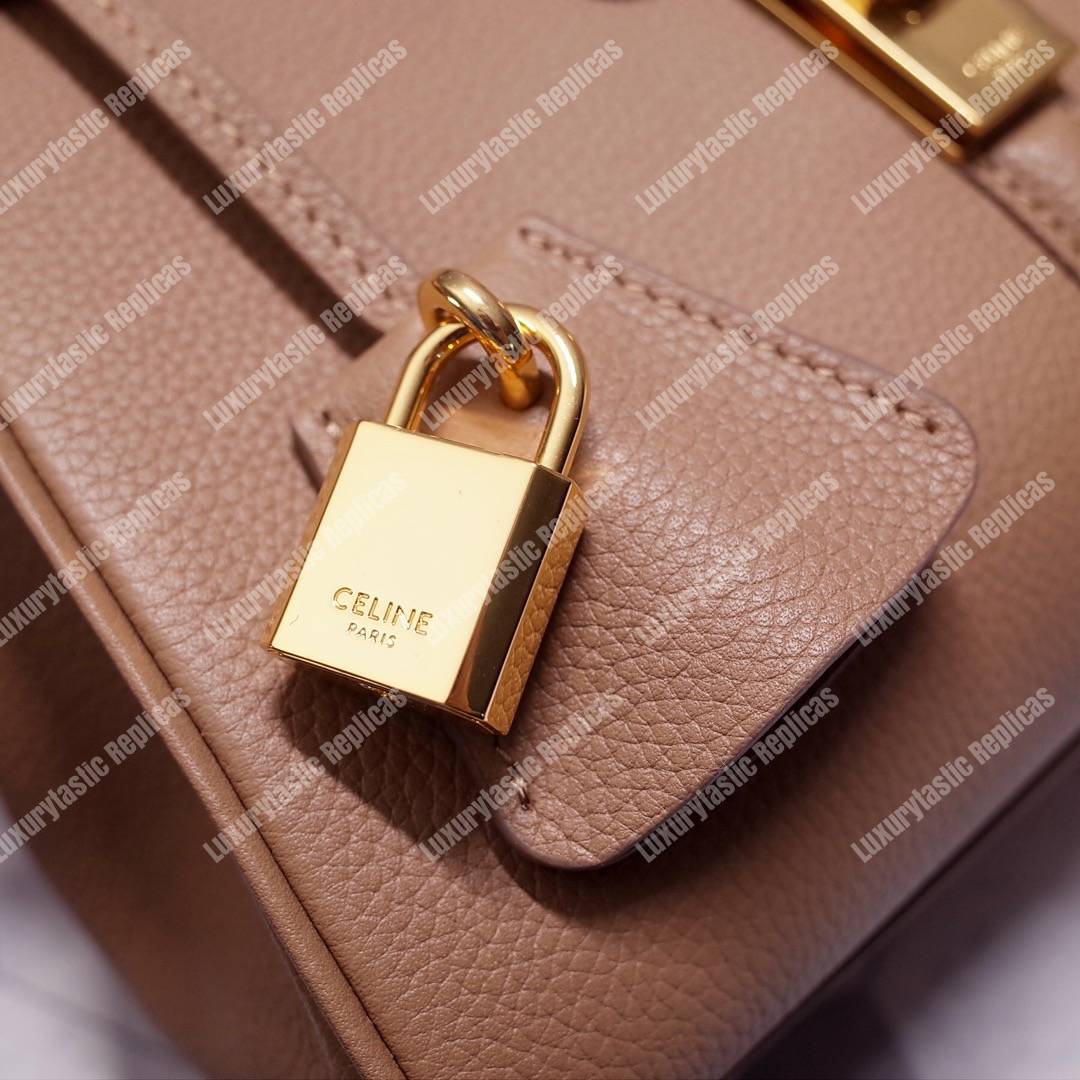 Ce**e small 16 bag in grained calfskin beige