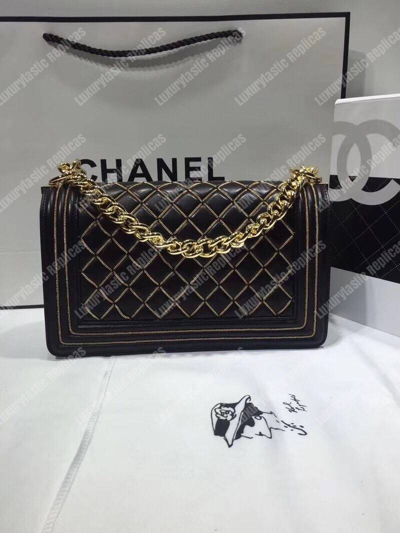 Ch*el boy handbag black