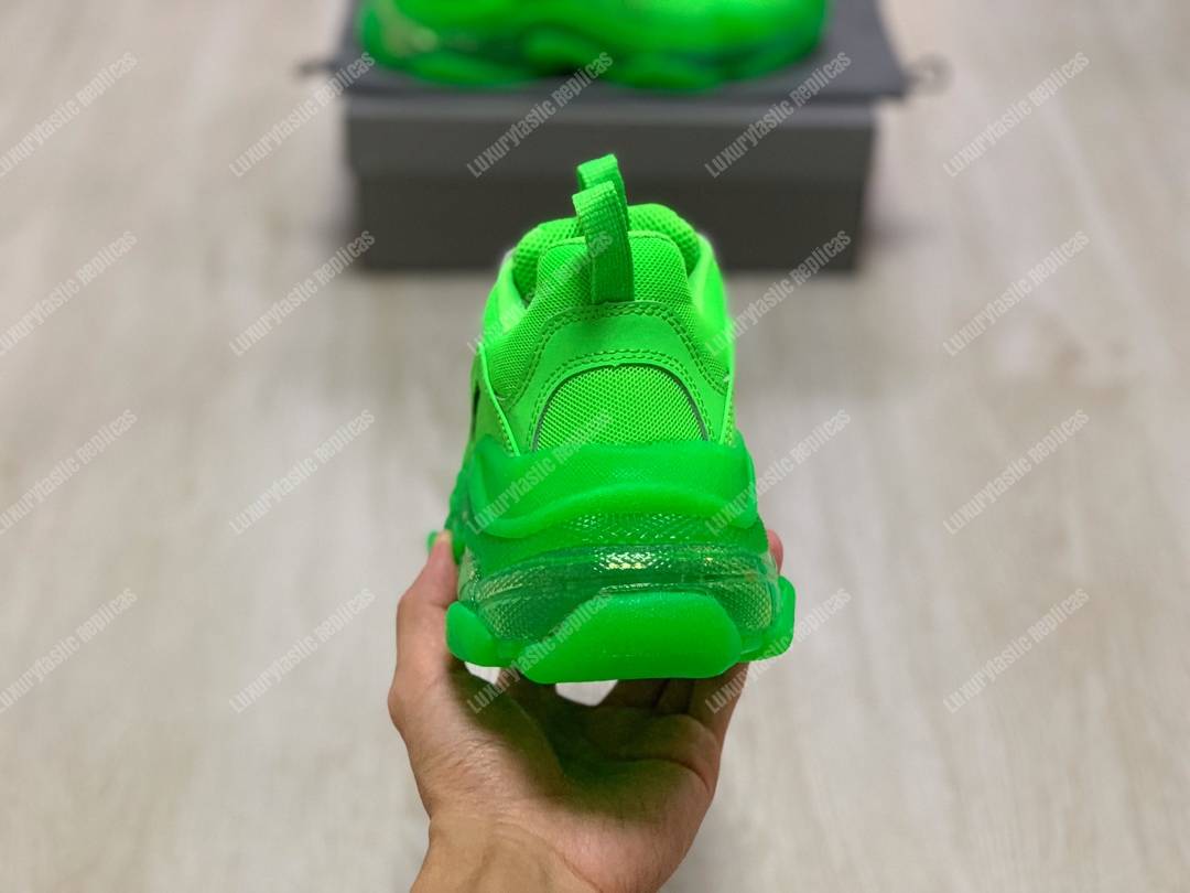 Ba*len*cia*ga triple s clear sole green