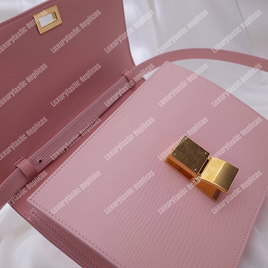 Ce**e medium classic bag in box calfskin antique rose