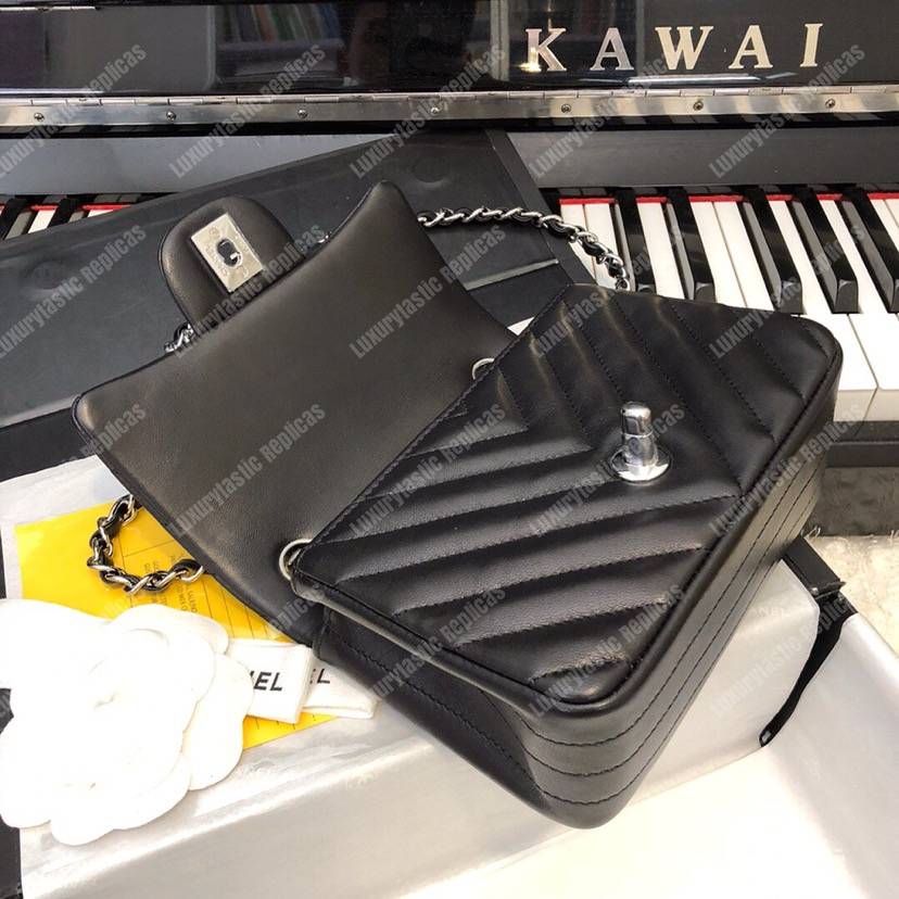 Ch*el mini flap bag black