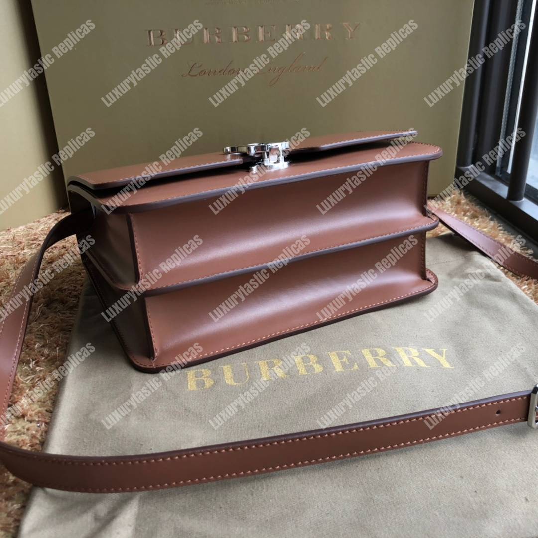B**rry small leather tb bag brown