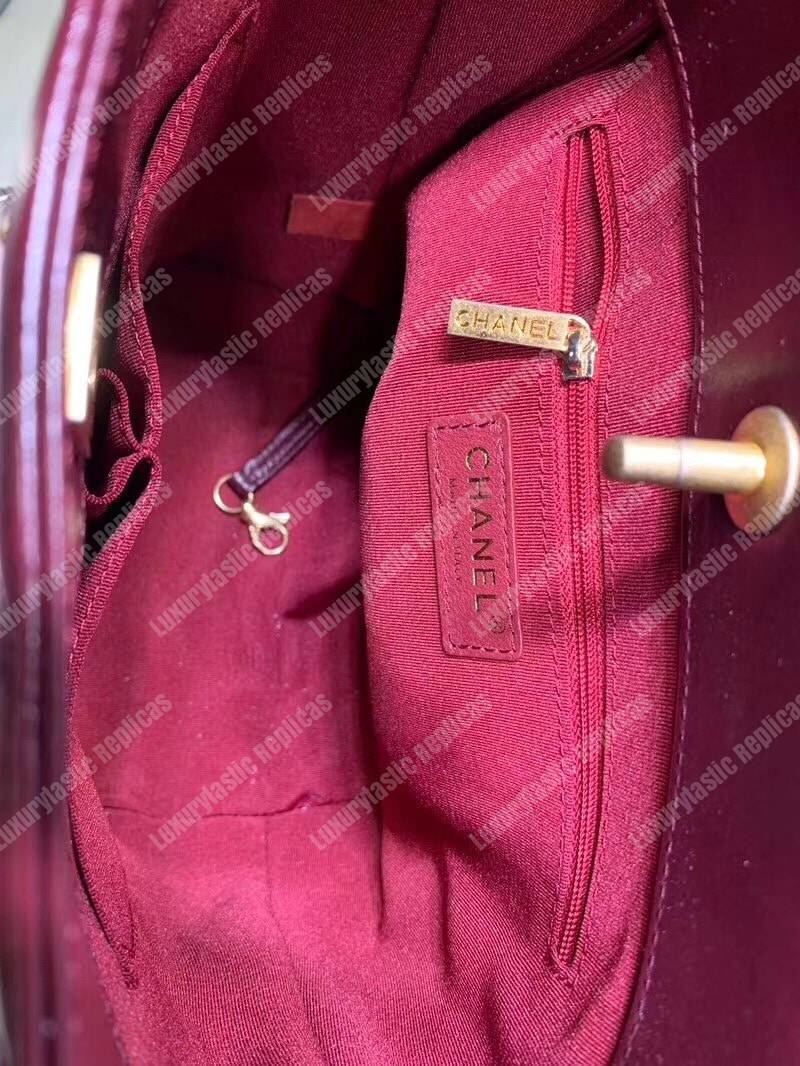 Ch*el hobo handbag red