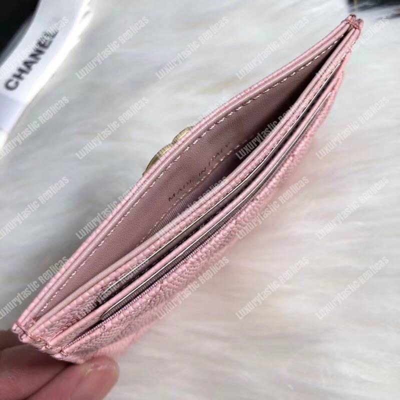 Ch*el boy card holder pink