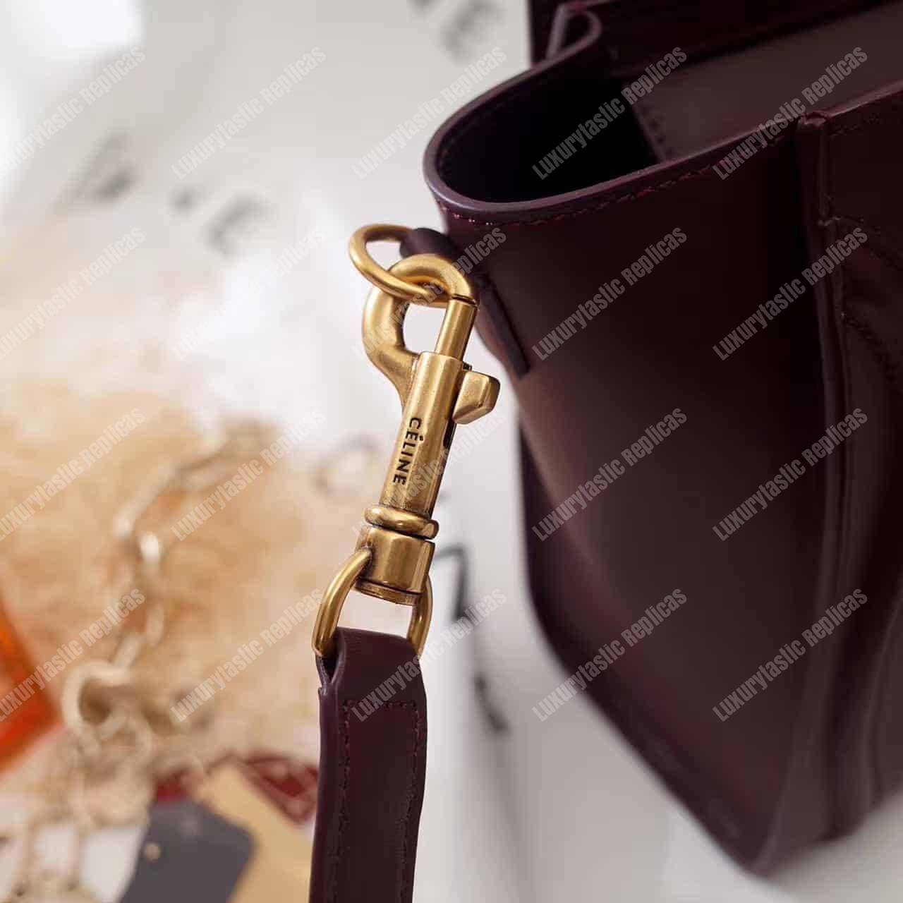 Ce**e nano luggage tote burgundy