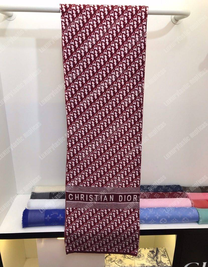 CD Burgundy Oblique Stole
