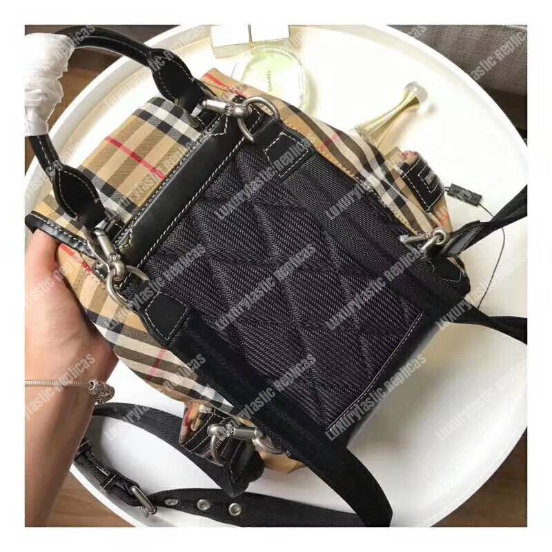 B**rry the small rucksack in vintage checkers