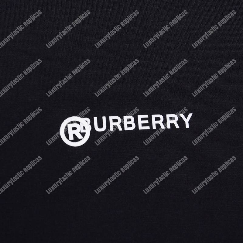 B**rry location print cotton oversized black t-shirt