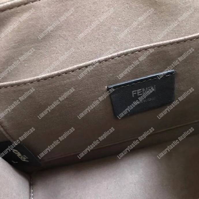 F**di kan i f white leather bag