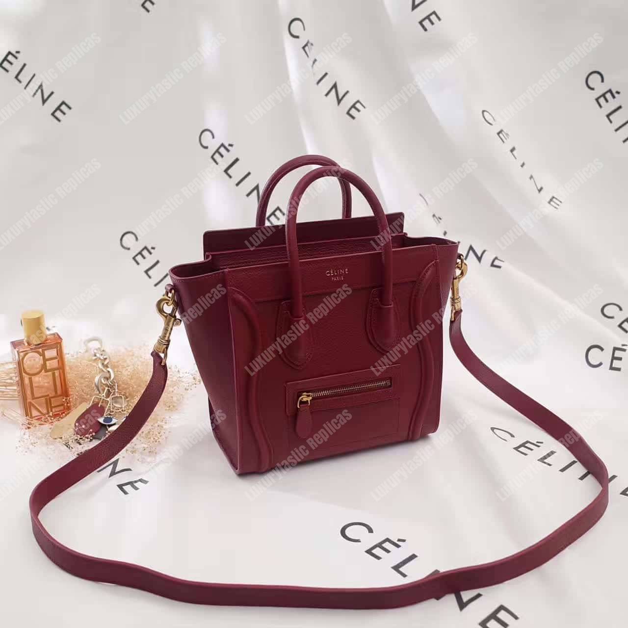 Ce**e nano luggage tote maroon