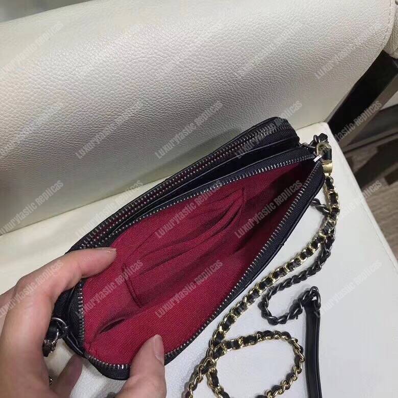Ch*el clutch with chain black