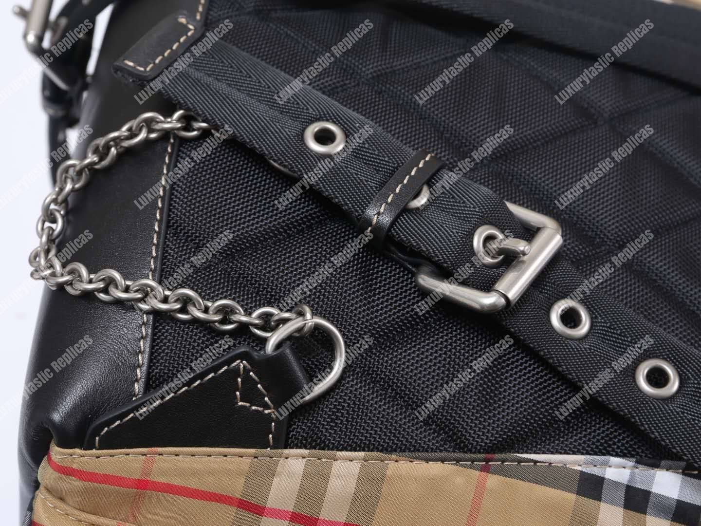 B**rry the medium rucksack in vintage check nylon