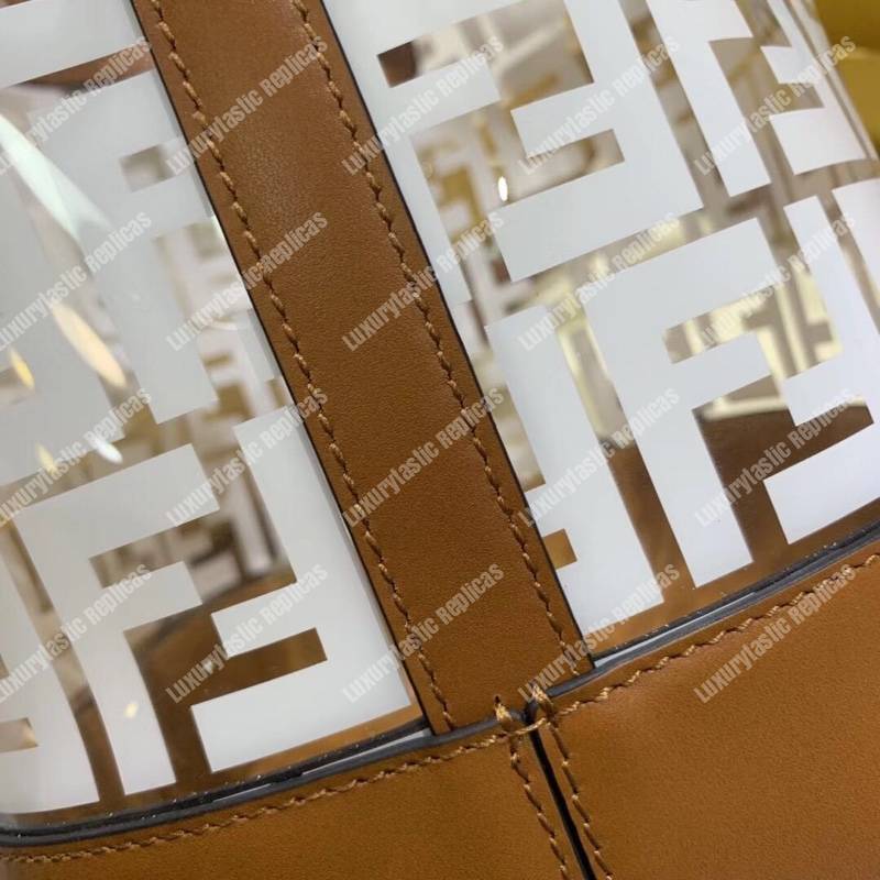 F**di mon tresor bag in polyurethane white