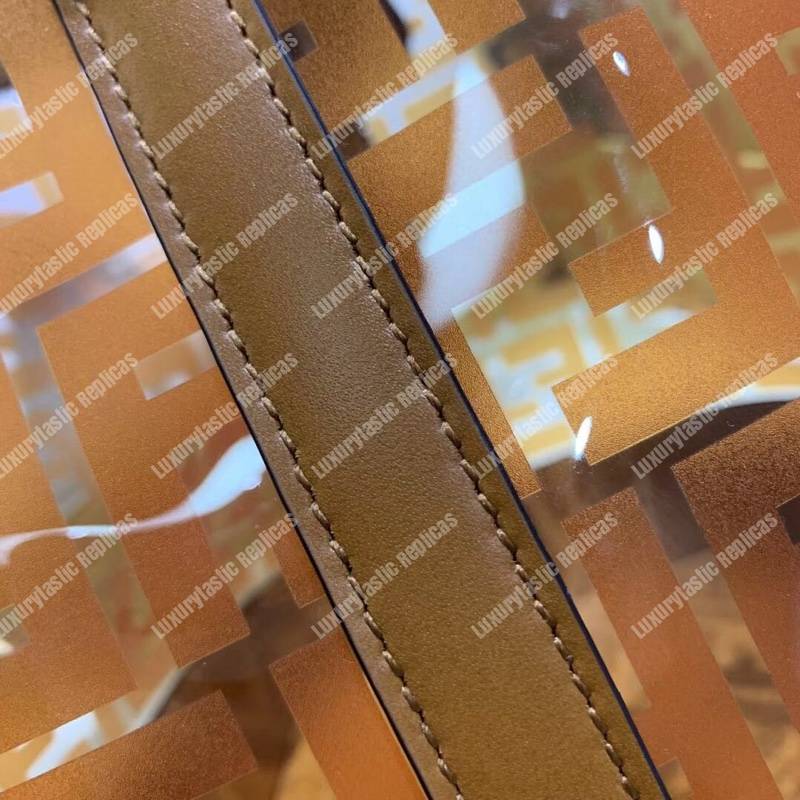 F**di mon tresor bag in polyurethane brown