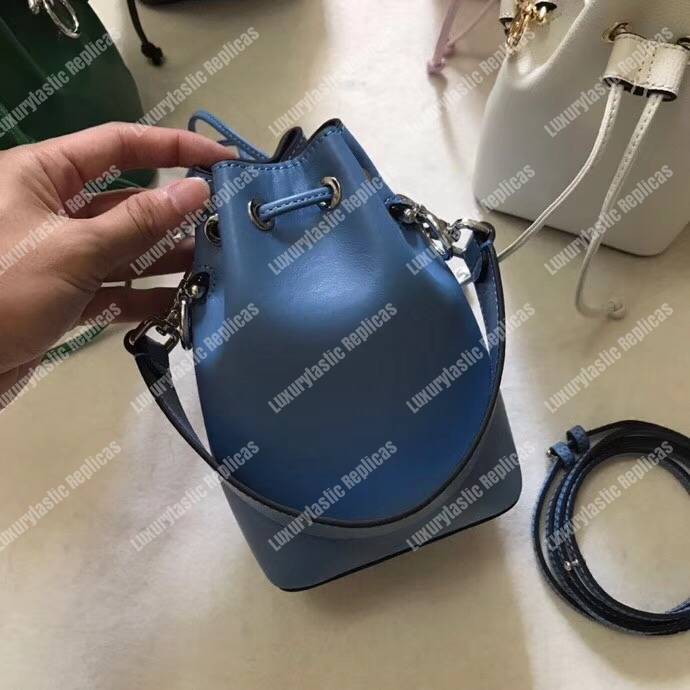F**di mon tresor blue leather mini bag