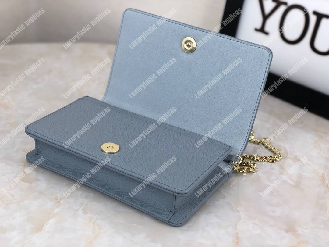 D*orama calfskin clutch gris