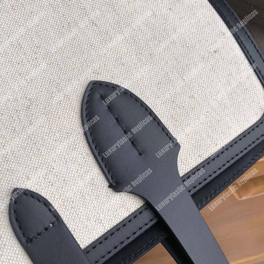 B**rry the medium soft cotton canvas belt bag black