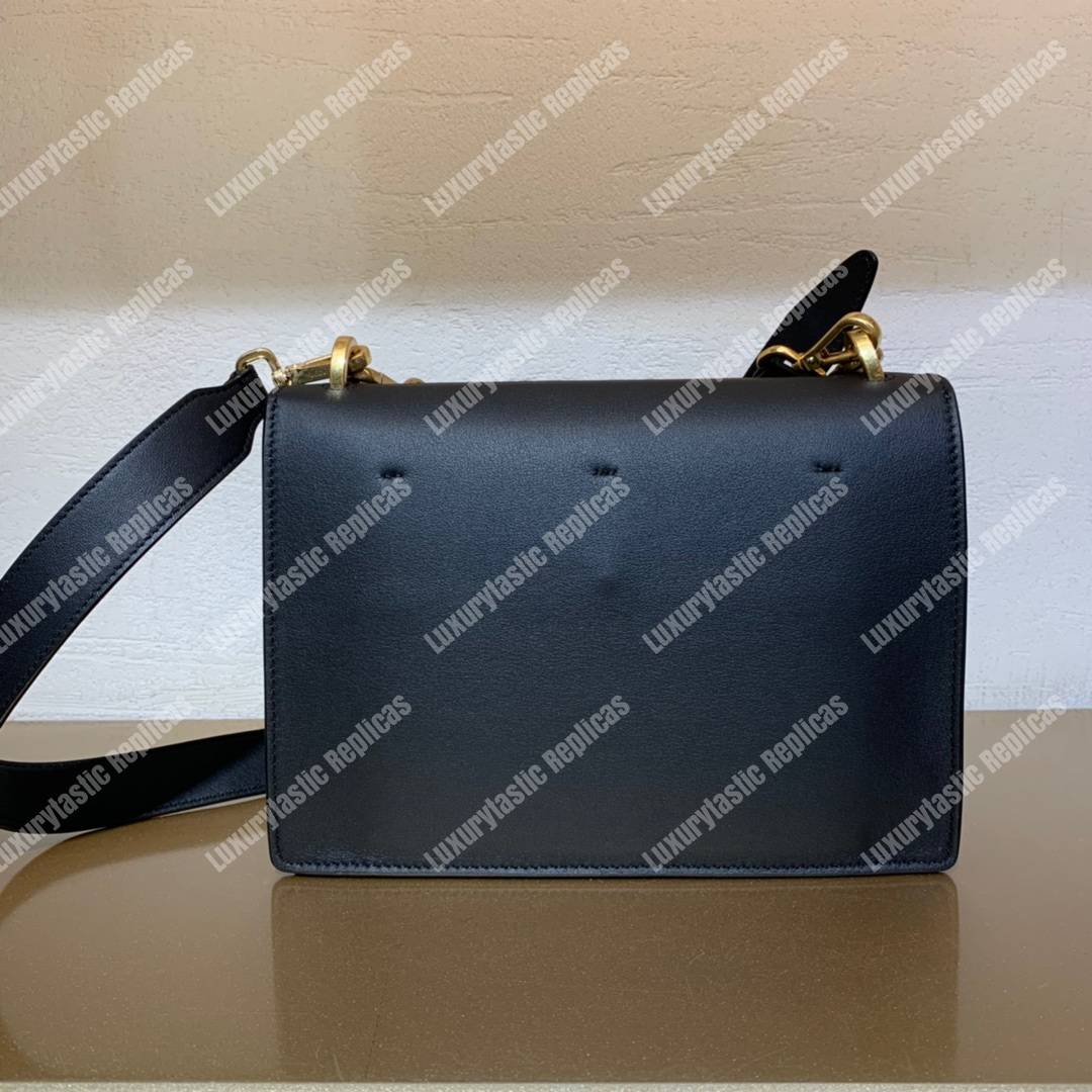 F**di kan u leather bag black