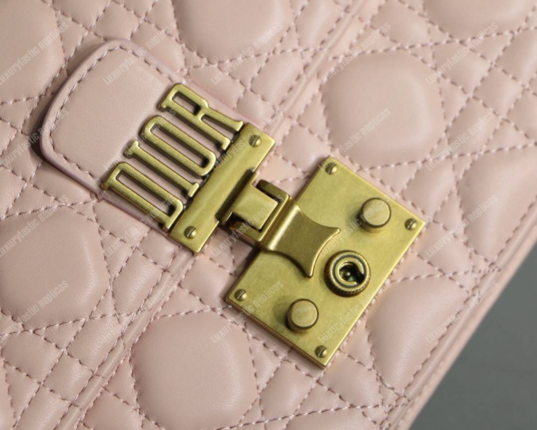 D*or lambskin D*oraddict flap bag pink