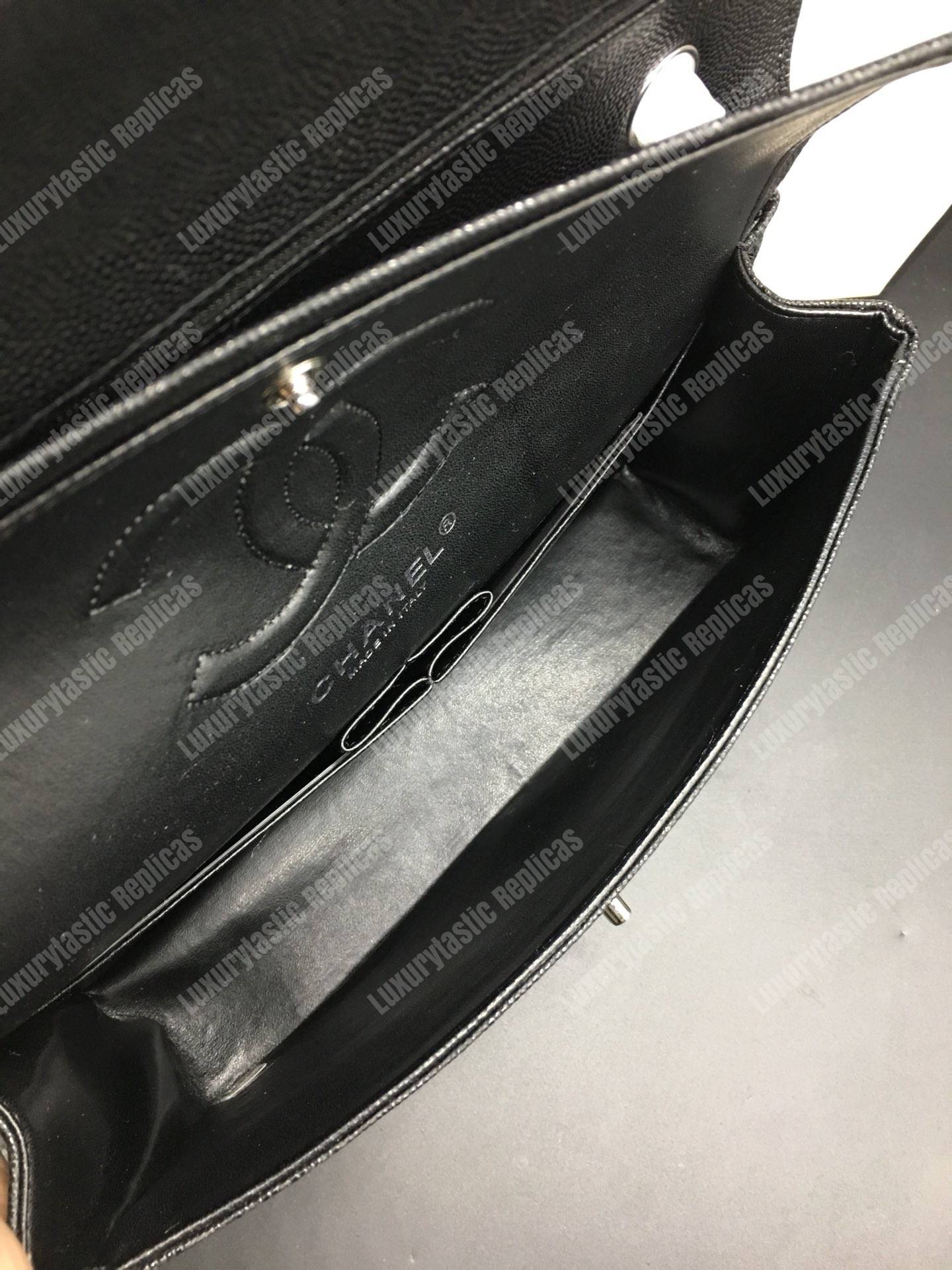 Ch*el classic medium handbag black